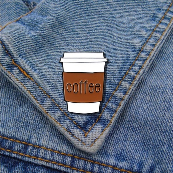 Coffee cup brooch - Picture 1 of 6